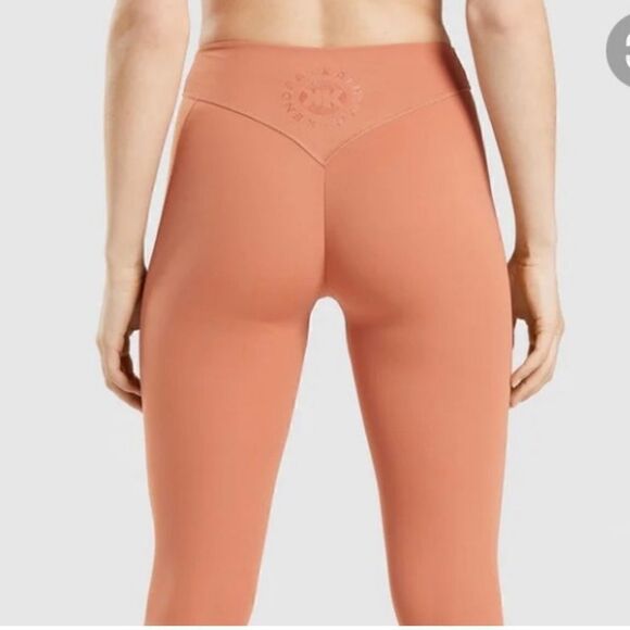 Gymshark Kathryn Kendra Pumpkin Athletic leggings size small. NWT - Picture 2 of 11